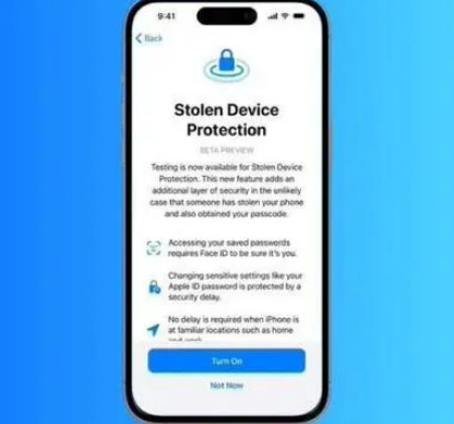江源苹果授权维修店分享被盗设备保护功能开启方法 