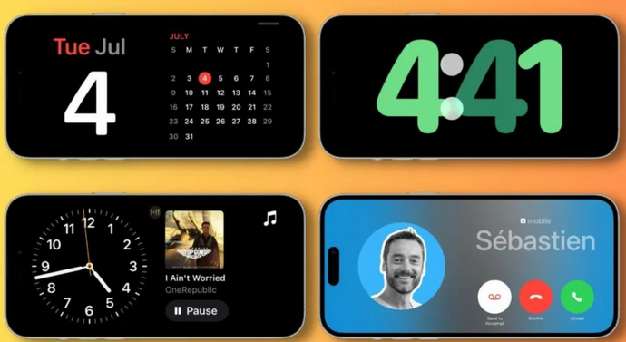 江源苹果手机维修分享iOS17横屏充电待机显示有什么好处 
