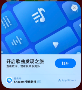 江源苹果14维修站分享iPhone14音乐识别功能使用方法 