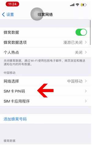 江源苹果14维修网分享如何给iPhone14的SIM卡设置密码 